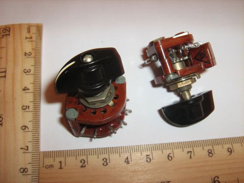 Soviet Military 2-Pole 5-Throw 2P5T Rotary switch  ,7pcs