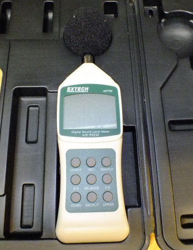 Extech digital sound level meter 407750 30 - 130 decibel - excellent condition for sale