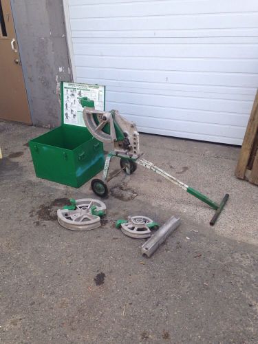 Greenlee 1818 Mechanical Bender 3/4&#034;-2&#034; EMT IMC Rigid 3 Shoes &amp; Follow Bar #1