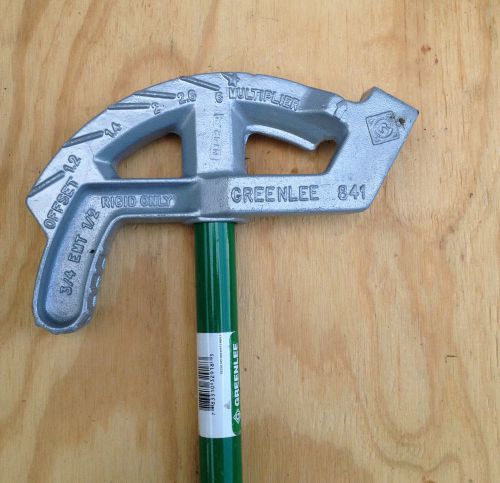 Greenlee 841 and 841h 1/2&#034; rigid 3/4&#034; emt conduit bender for sale