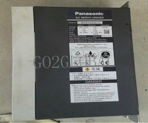 servo drives MSDA043D1A Used  Panasonic 60 days warranty