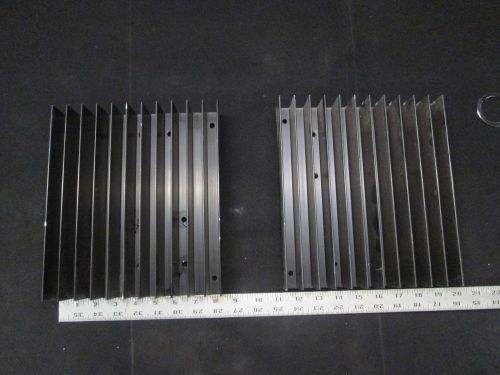 2 Large Heavy Duty Aluminum Heatsink Electronics Cooling 8 5/16&#034; X 9 1/2&#034; X 2&#034;