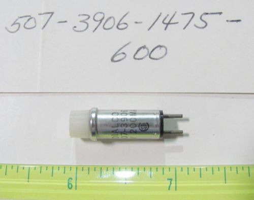 1x Dialight 507-3906-1475-600 6V 200mA Short Cyl White Incandescent Cartridge