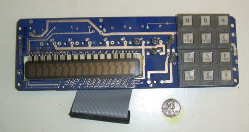 Vintage 16 Digit Vacuum Fluorescent Display &amp; Keyboard on PCB Assembly