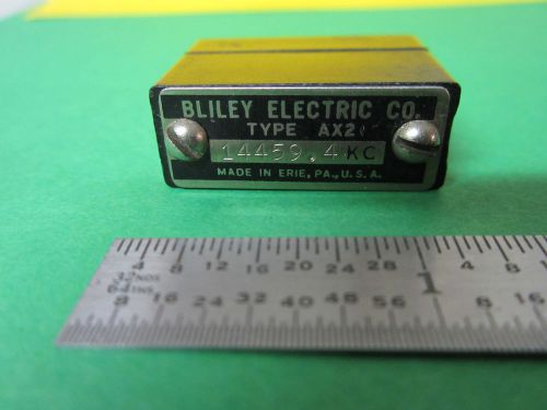 VINTAGE WWII BLILEY QUARTZ CRYSTAL RESONATOR AX2 FREQUENCY 14459.4  KC STANDARD