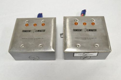 Lot 2 apt te/2000pg transient eliminator  surge suppressor 120/208v-ac b217995 for sale