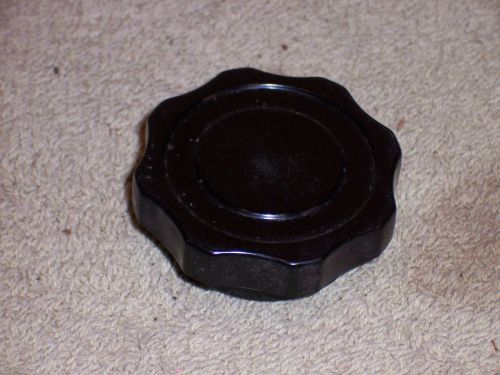 Og5891 - vintage black bakelite 2 1/4&#034; diameter 1/4&#034; shaft tuning knob for sale