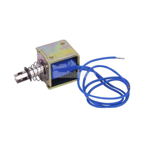 Dc12v 1a 12w pull type open frame solenoid electromagnet 1.5n holding 6mm stroke for sale