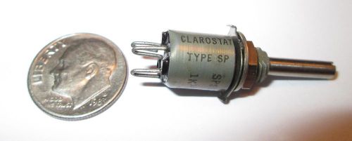 1K OHM **SUB**  MINIATURE CLAROSTAT  POTENTIOMETERS 3/8&#034; OD  NOS - 1 PC.