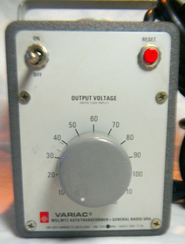 General Radio W5LMT3  7.1 Amp Variac, Autotransformer, Powerstat, Transformer