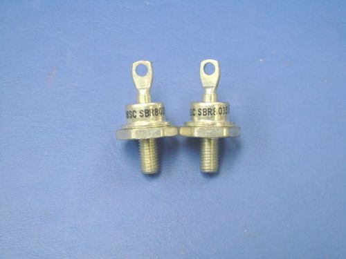 (2) NOS MSC SBR 8035 Stud Diode Rectifier 80 A, 35 Volts