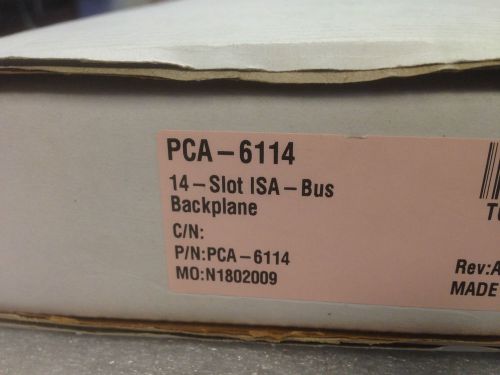 *NEW* ADVANTECH PCA-6114 / 14-SLOT ISA BUS BACKPLANE BOARD WITH CABLE &amp; SCREWS