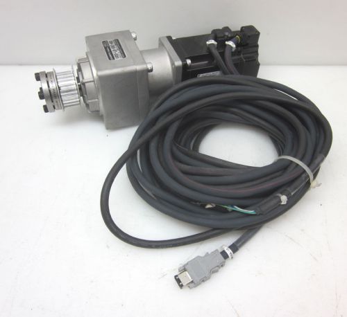 Yaskawa SGMAS-04ACA21 400W AC Servo Motor &amp; Shimpo Reducer Speed Nidec VRSF-LB