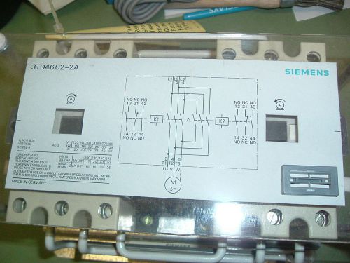 SIEMENS 3TD46 02 2AF0 REVERSING CONTACTOR 110/130 VAC 22KW 380V NEW PACKAGED