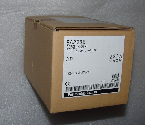 circuit breaker fuji ea203b 225amp unused shunt trip