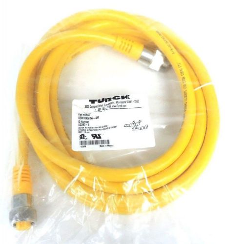 NEW TURCK RSMRKM56-4M CORDSET ID NUMBER U2283-3