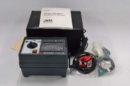 AVO MEGGER 210170 ANALOG INSULATION RESISTANCE HAND CRANK TEST EQUIPMENT B332279