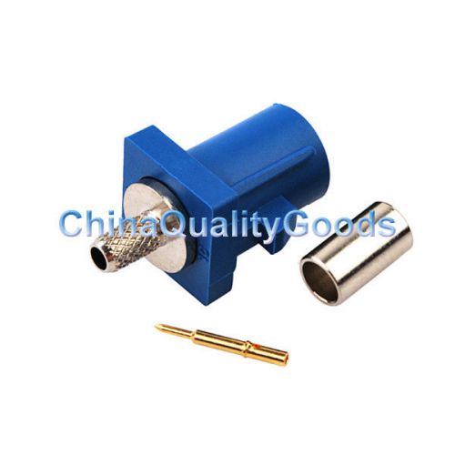 Fakra crimp Male connector for Blue GPS telematics or navigation