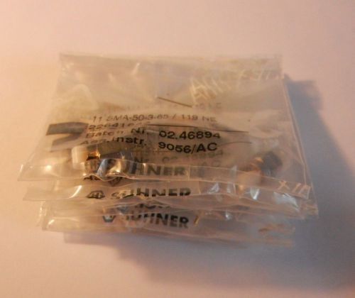 HUBER + SUHNER LOT OF 10 CABLE CONNECTORS 11_SMA-50-3-65/119_NE 22641643 750