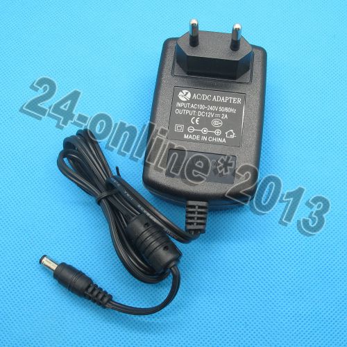 12v 2a power supply anapter 110v-240v ac to dc eu plug for sale