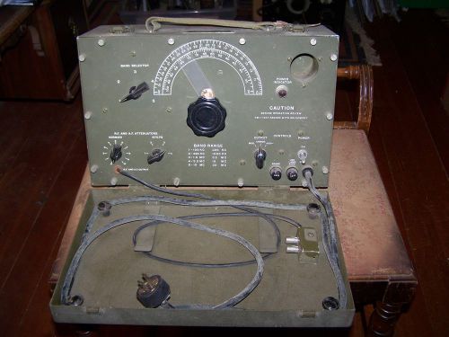 Vintage1950 us army, national elec. i-72-l signal generator, ham radio tester for sale