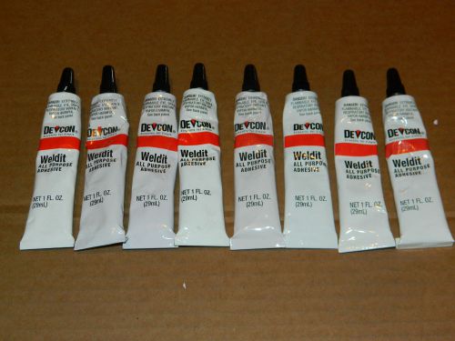 (8) DEVCON S182 CLEAR WELDIT HOUSEHOLD CEMENT EPOXY GLUE WATERPROOF ADHESIVE IT