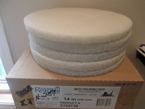 2 Boxes Of 5 Each, Regency White 14&#034; Polishing Pads