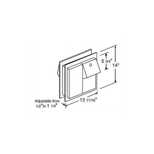 Dual Access Partition Mounted Double Roll Toilet Paper Dispenser