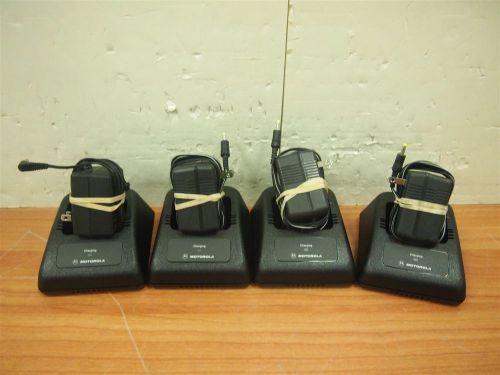 Lot of 4 Motorola Battery Charger NTN1174A w/ AC For HT100 GP900 HTS2000 XTS5000