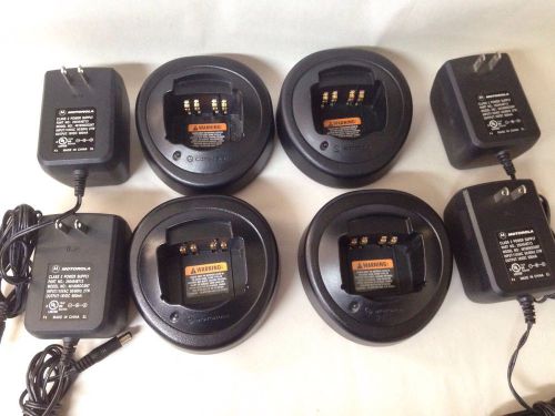 4 USED OEM MOTOROLA CHARGER HTN9000B  HT1250 LS HT750 MTX950 MTX9250 HT1550