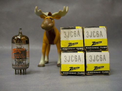 Zenith 3JC6A Vacuum Tubes  Lot of 4