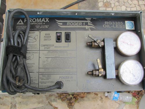 PROMAX AMPROBE ROGER 1 RG 3305 oil-less HVAC Refrigerant Recovery Unit