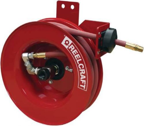 Reelcraft 4425-olpsml 1/4&#034; x 25 ft side mount air/water hose reel (inlet left) for sale