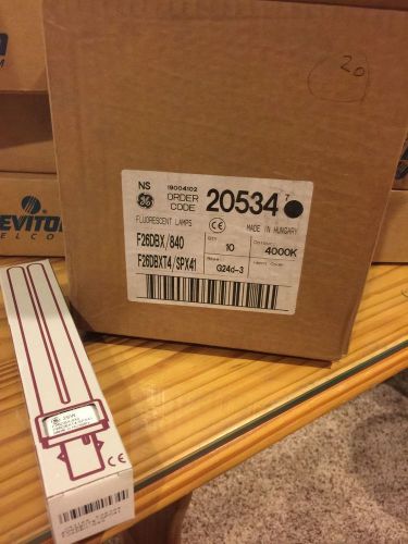 50 New GE F26DBX/840 (F26DBXT4/SPX41) 26W fluorescent lamp.  4000Kelvin