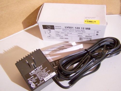 COOPER TRACK LIGHTING LV501 120 12 MB 120V 60VA ELECTRONIC POWER SUPPLY BRANDNEW