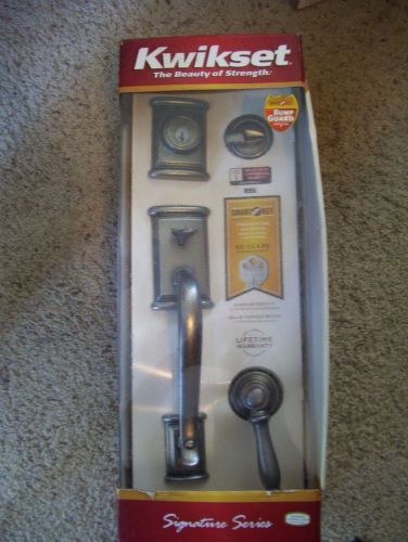 Kwikset 800ADHXADL SMT CP Ashfield Handleset - Rustic Pewter - NEW