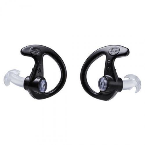 Surefire EP2-BK-LL2 CommEar Boost Left Ear Black Open Earpiece Left Large 2 Pack