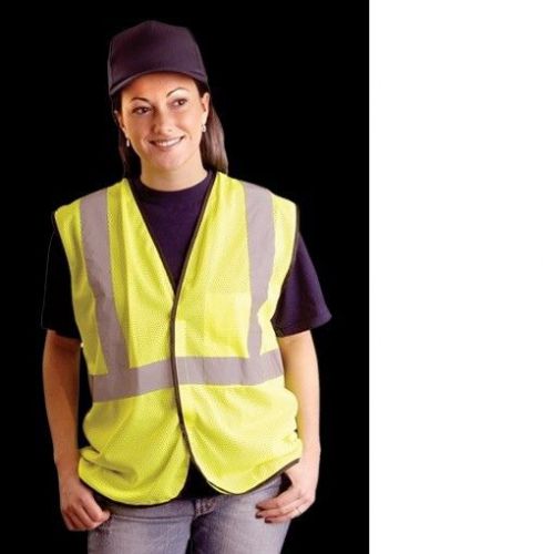 SSGCY/XL - Yellow Mesh Vest Size XL - Hi Viz class 2 with 2&#034; reflective tape