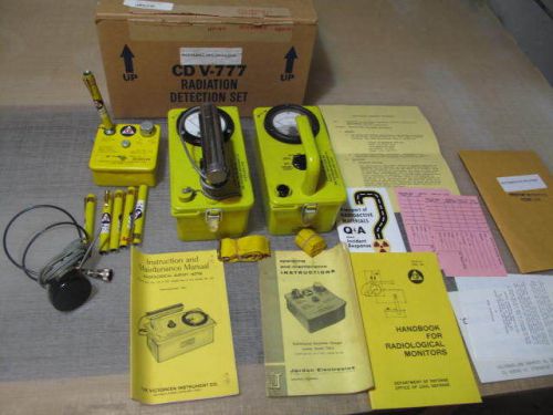 Cdv 700/715 radiation detector geiger counter 742 dosimeter pens/manual full kit for sale