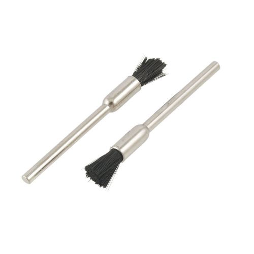 2 Pcs 6mm Diameter Bristle End Brush for Rotary Tools Die Grinder