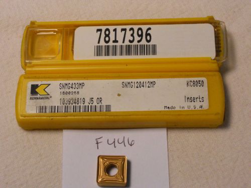 10 NEW KENNAMETAL SNMG 433MP CARBIDE INSERTS. GRADE: KC8050. USA MADE  {F446}