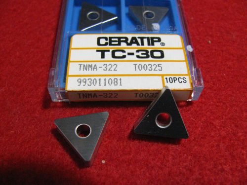 10 ea. new ceratip inserts tnma 322 tc-30 for sale