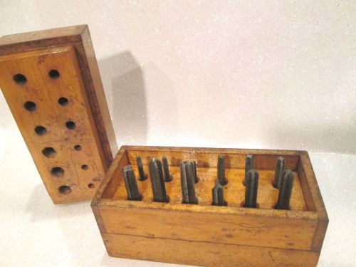 Vintage  tap and die set with box  12 piece tool for sale