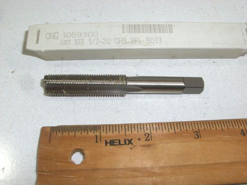 OSG  1/2-20 GH3  3-FLUTE BOTTOM TAP  (1 PC)