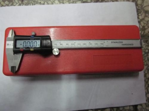 Hard 6 inch 150mm Electronic Digital LCD Plastic Vernier Caliper Micrometer