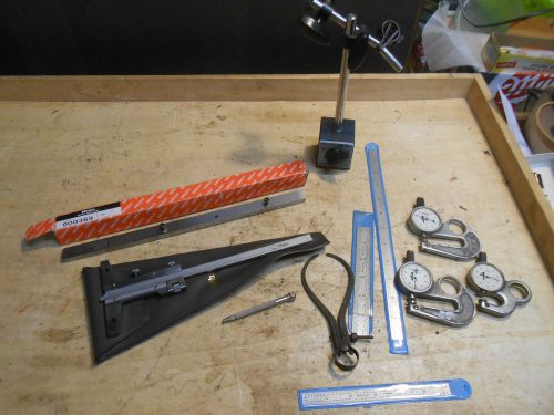 L1104- Lot of Machinist Tools- Mitutoyo, Etc.