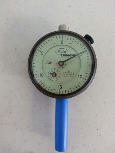 Mahr federal c5m dial indicator gauge .0005&#034; (used) part# 2015786 for sale