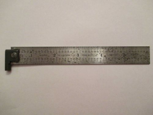 Starrett No. 604R-6&#034; Steel Rule with Hook End