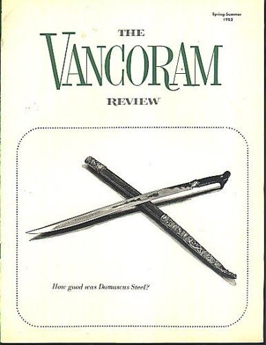 1953 VANCORAM REVIEW Vanadium Corp Amer Damascus Steel