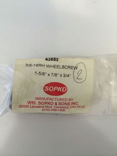 SOPKO 3/8-16RH WHEELSCREW